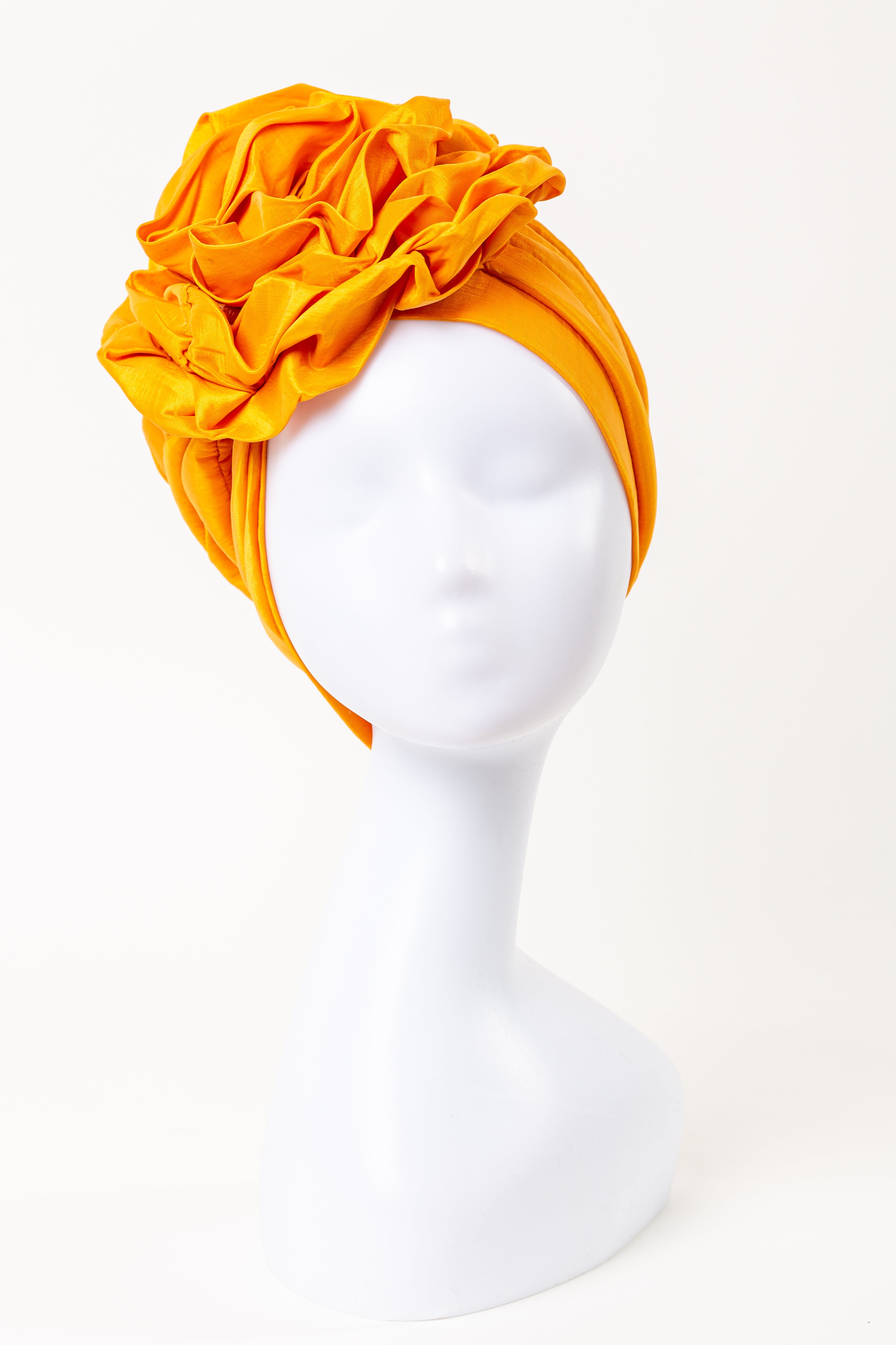 Colourful Round Boom Turban Pre-tied African Headwear