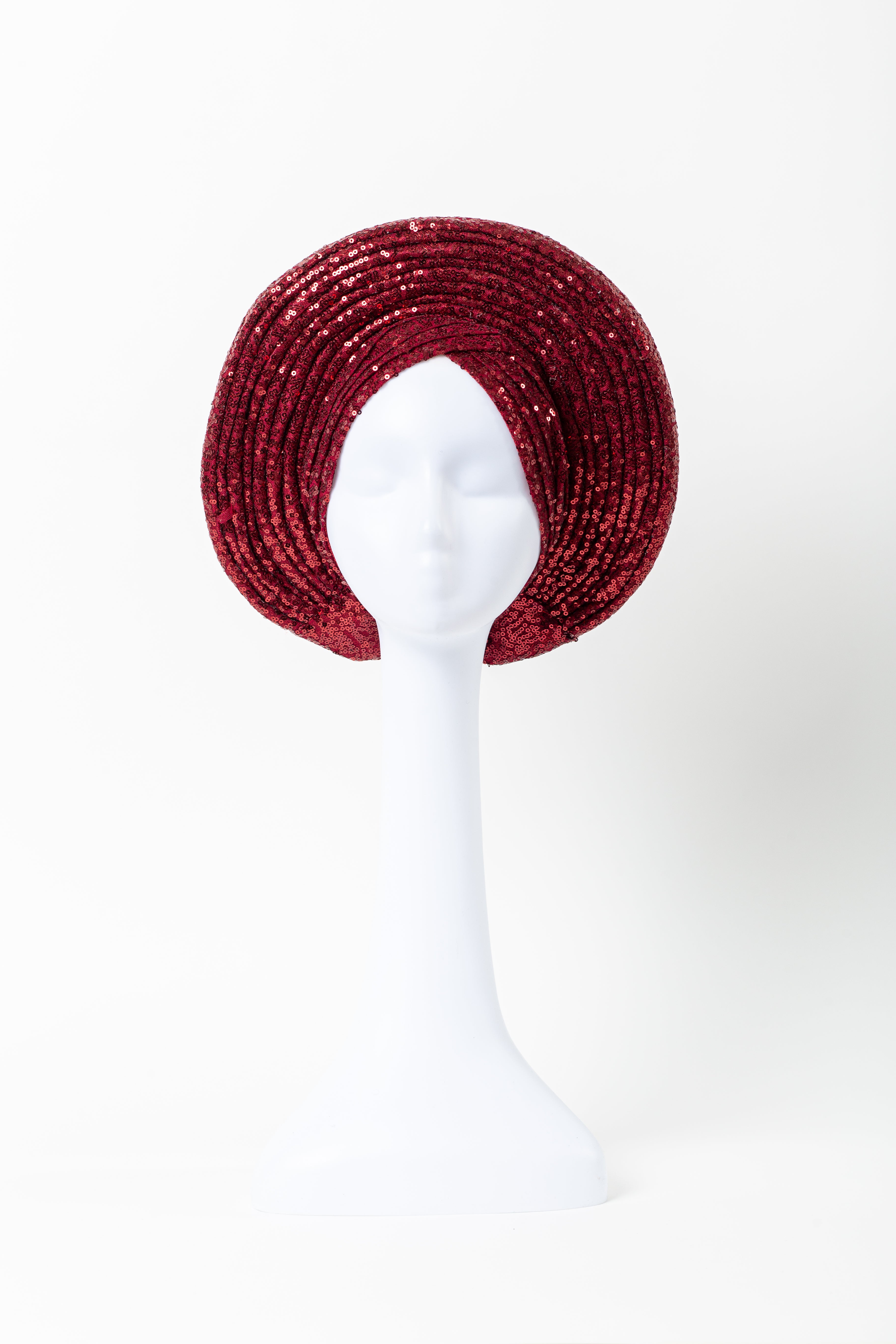 Sequence Embelished Gele Turban - Glamorous & Effortless Headwrap